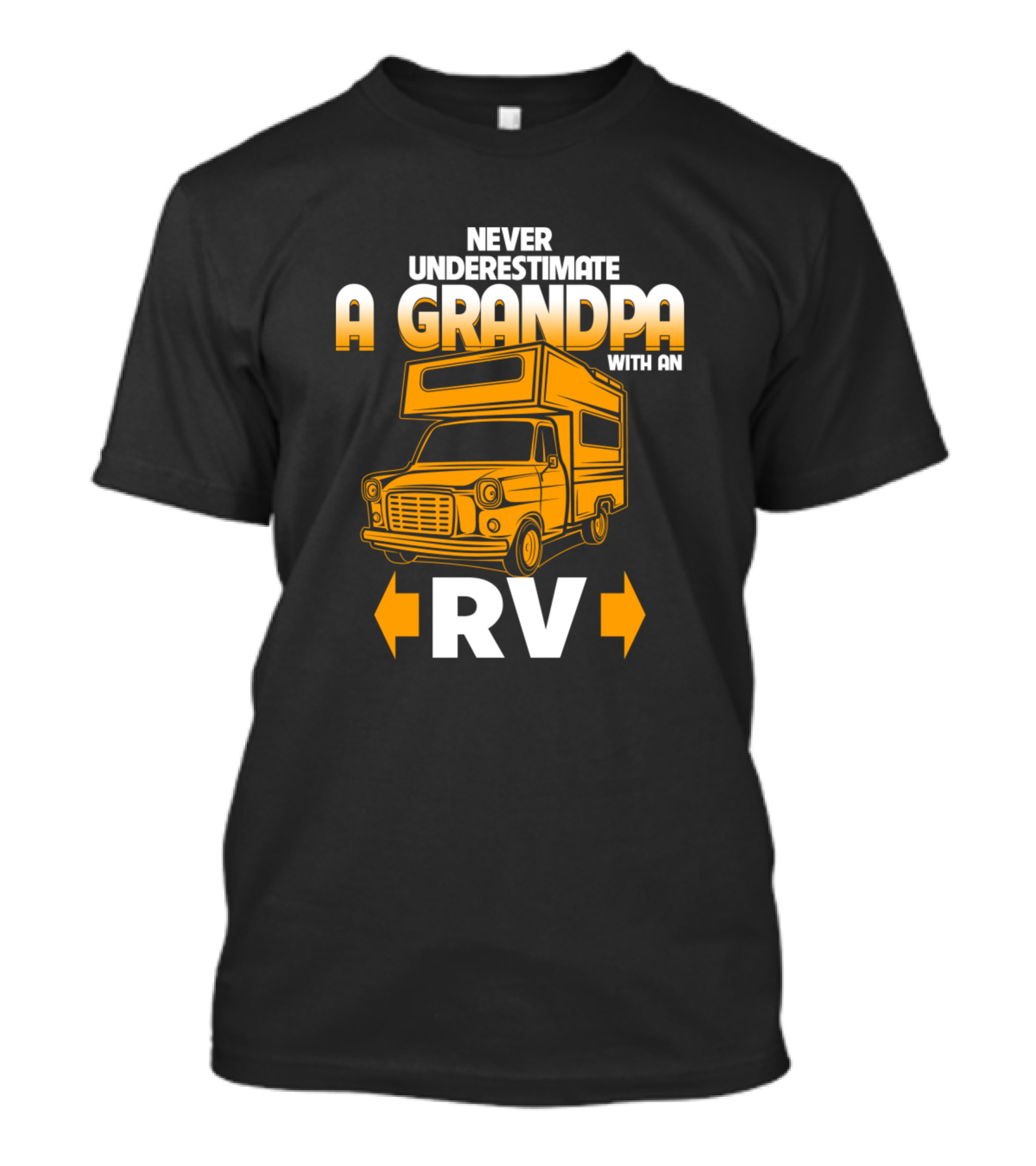 Never Underestimate A Grandpa With An RV T-Shirt