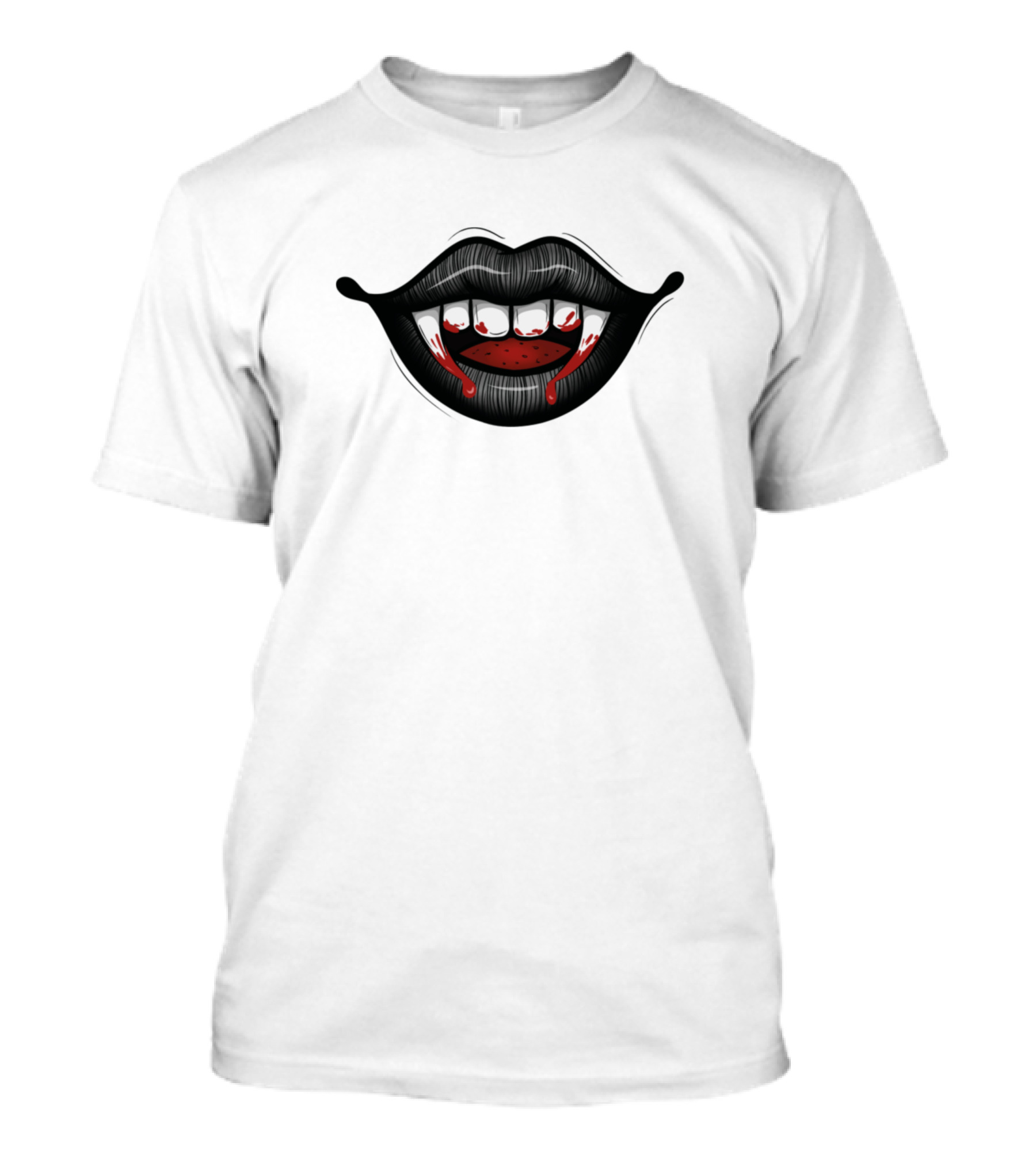 Vampire Dracula Horror Halloween Scary Bloody Fangs T-Shirt