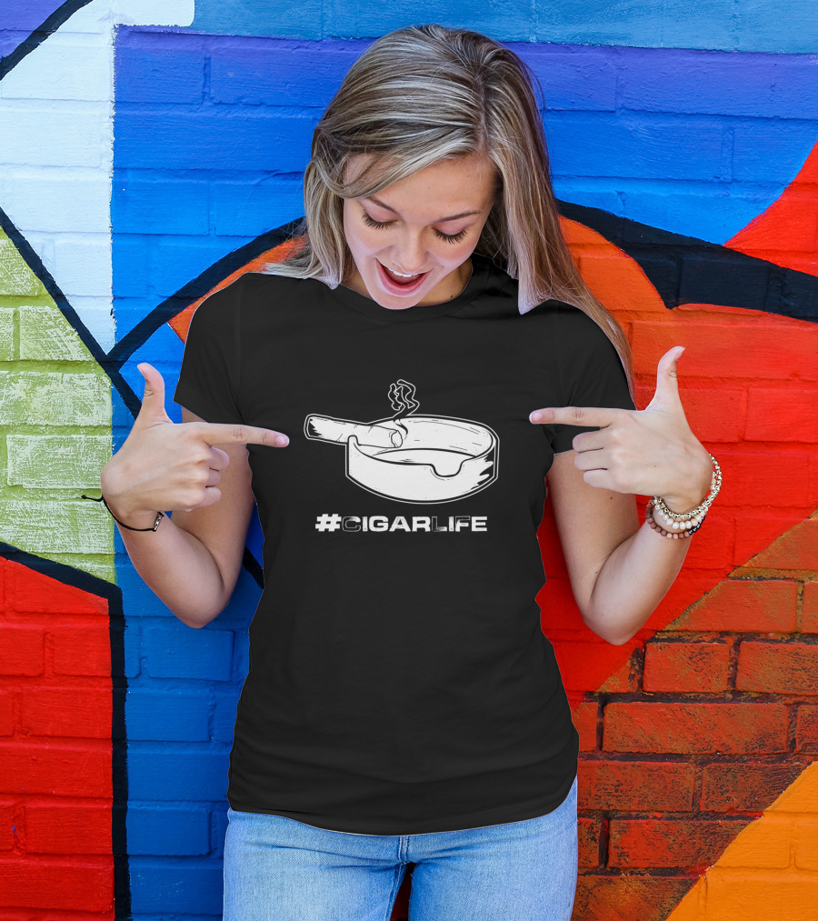 Cigarlife Smoking Cigarette Nicotine T-Shirt