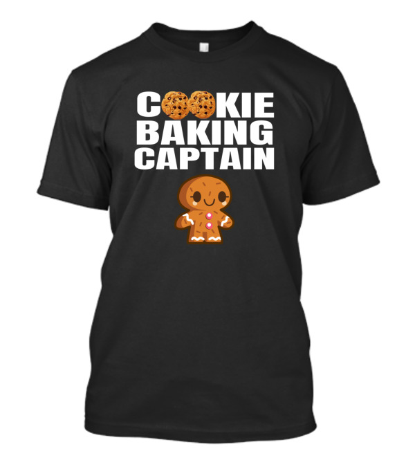 Cookie Baking Captain Funny Christmas Gingerbread T-Shirt