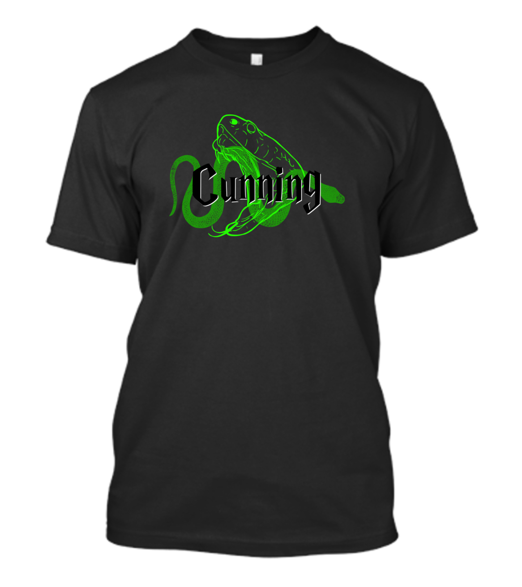 Cunning Green Serpent Snake T-Shirt