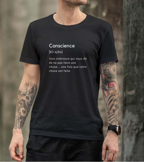 Conscience Voix Intérieure Qui Vous Dit De Ne Pas Faire Une Chose Une Fois Que Cette Chose Est Faite T-Shirt