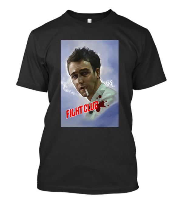 Fight Club Smoke Portrait With Bruised Face T-Shirt