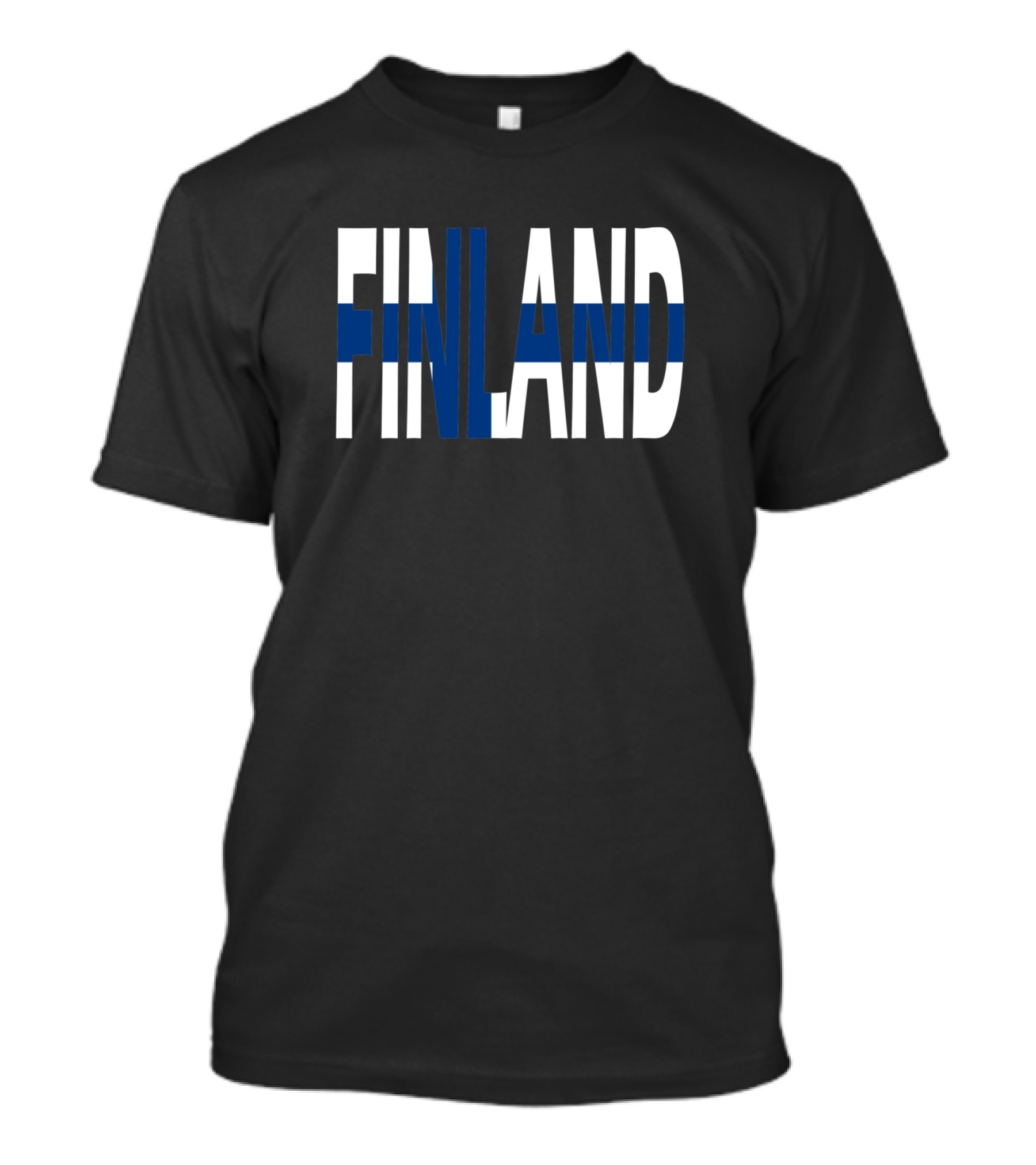 FINLAND Flag Text T-Shirt
