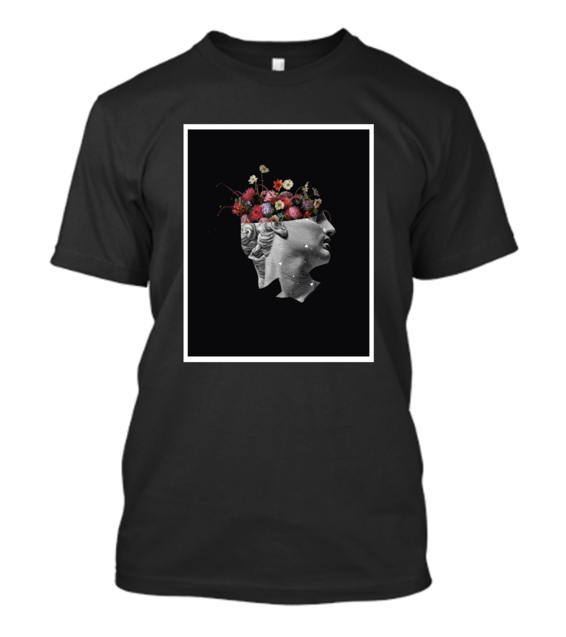 Free Of Mind Classical Bust With Floral Headpiece T-Shirt