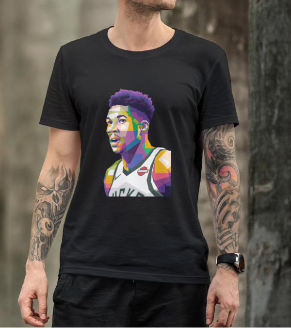 Giannis Sina Ugo Antetokounmpo Milwaukee Bucks WPAP T-Shirt