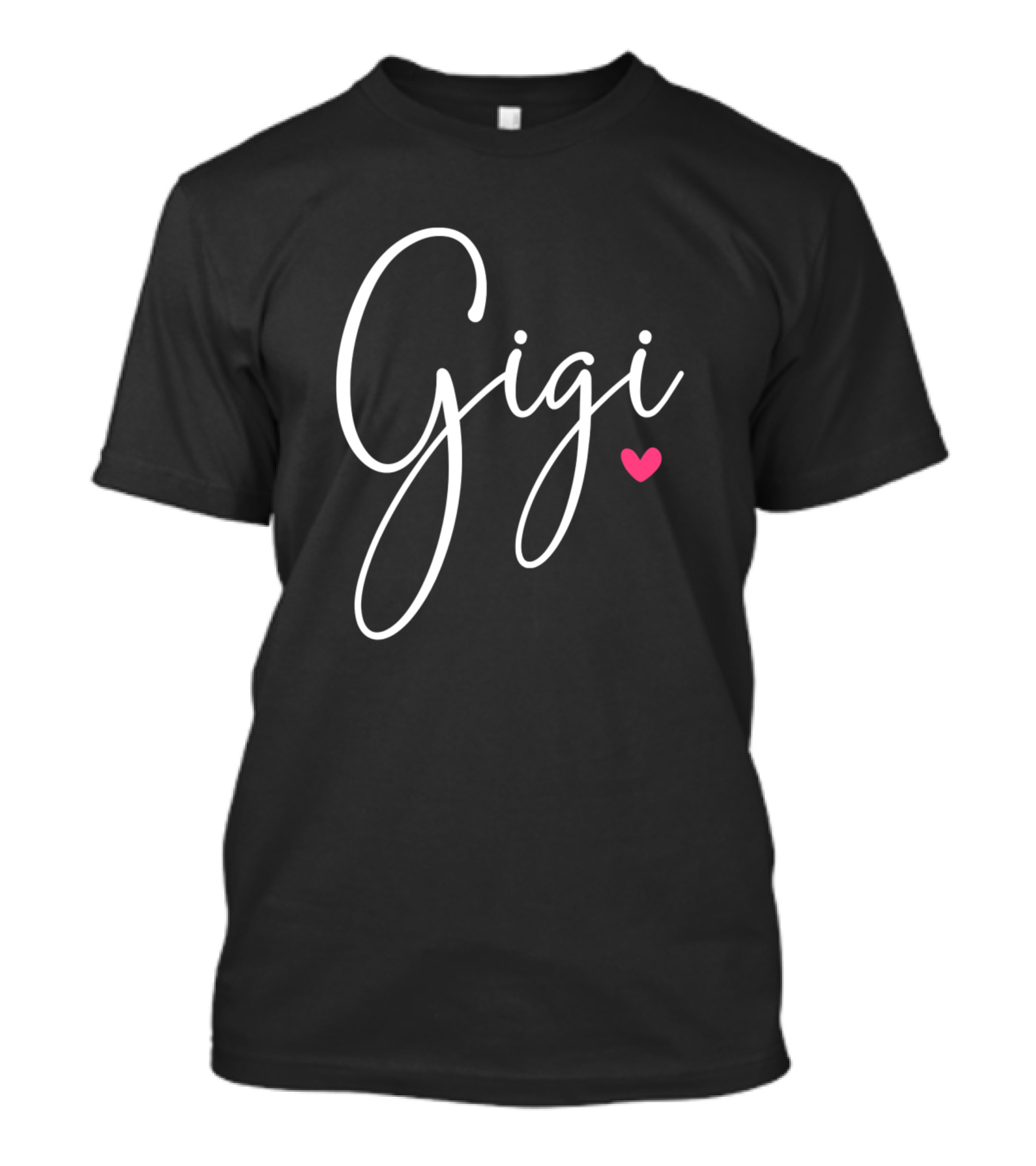 Gigi Women Grandma Christmas Grandkids Heart T-Shirt