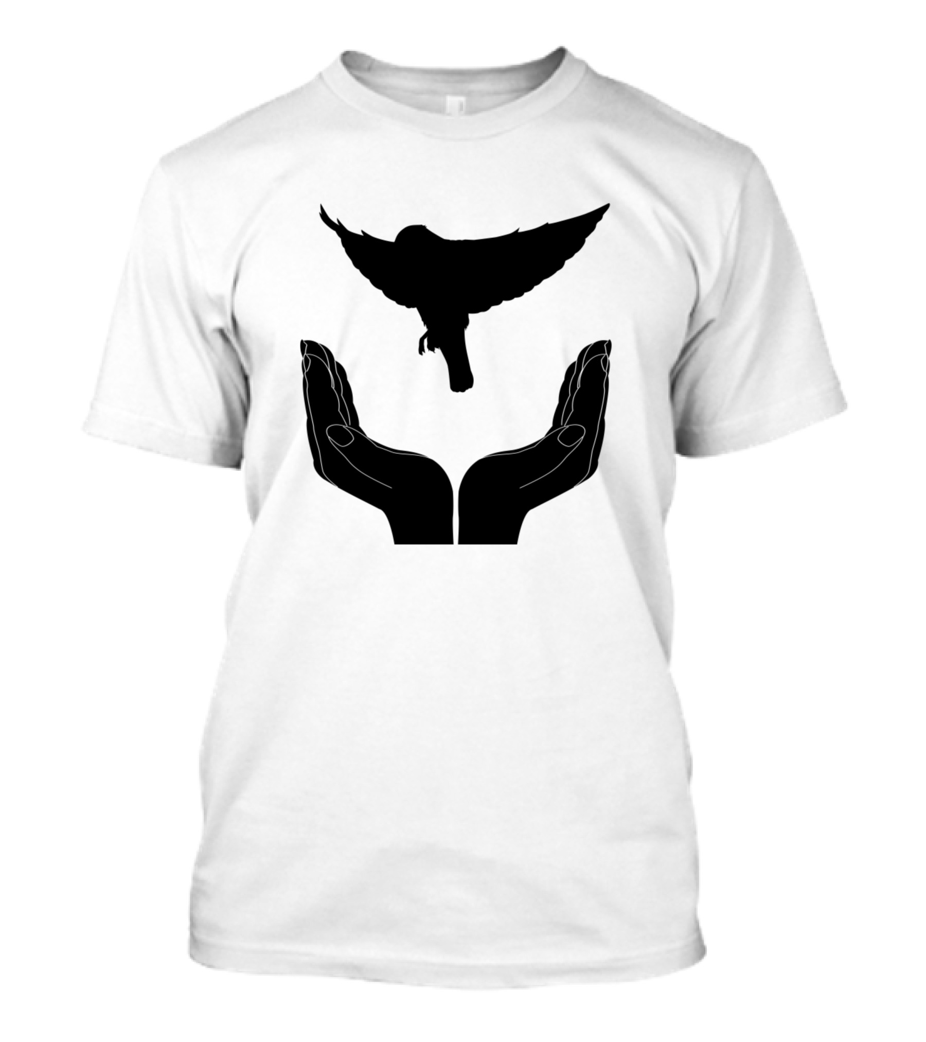 Hands Releasing A Bird In Flight T-Shirt