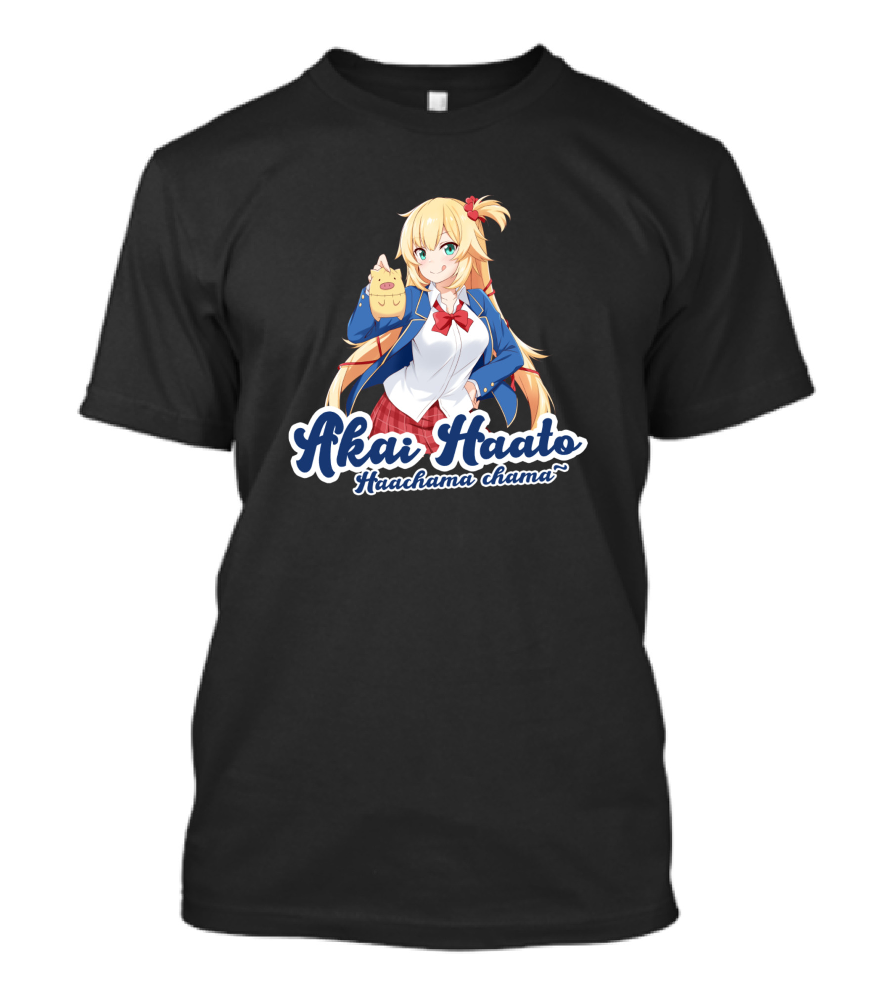 Akai Haato Haachama Chama Hololive Character T-Shirt