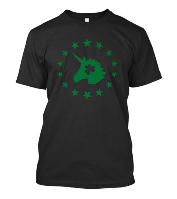 Irish Unicorn All Star Clover St Patricks Day T-Shirt
