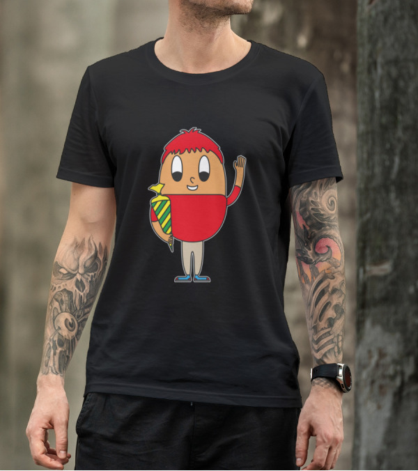 First Graders Egg Cartoon Character With Candy Cone T-Shirt