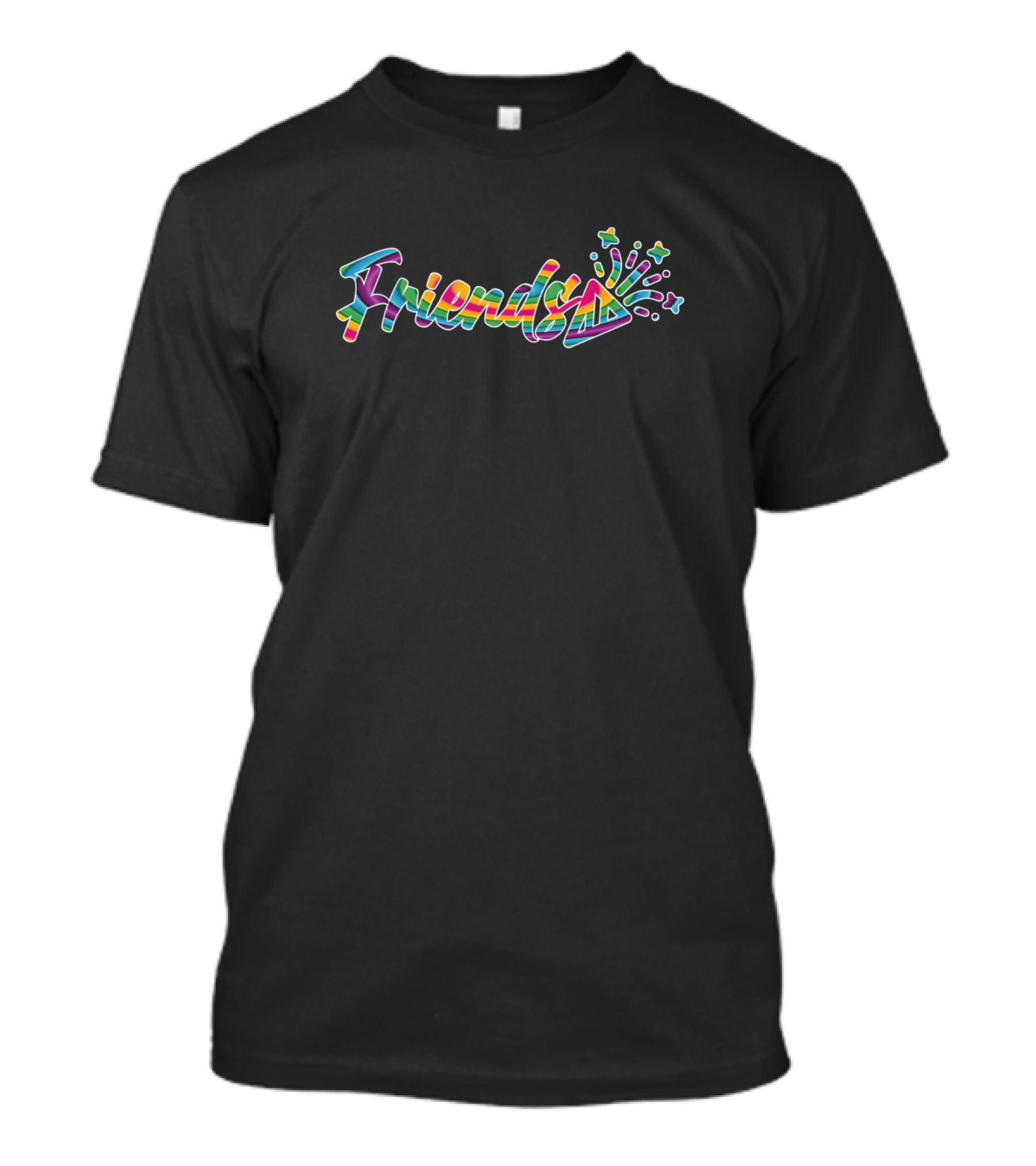Friends Having A Party Rainbow Explosion T-Shirt