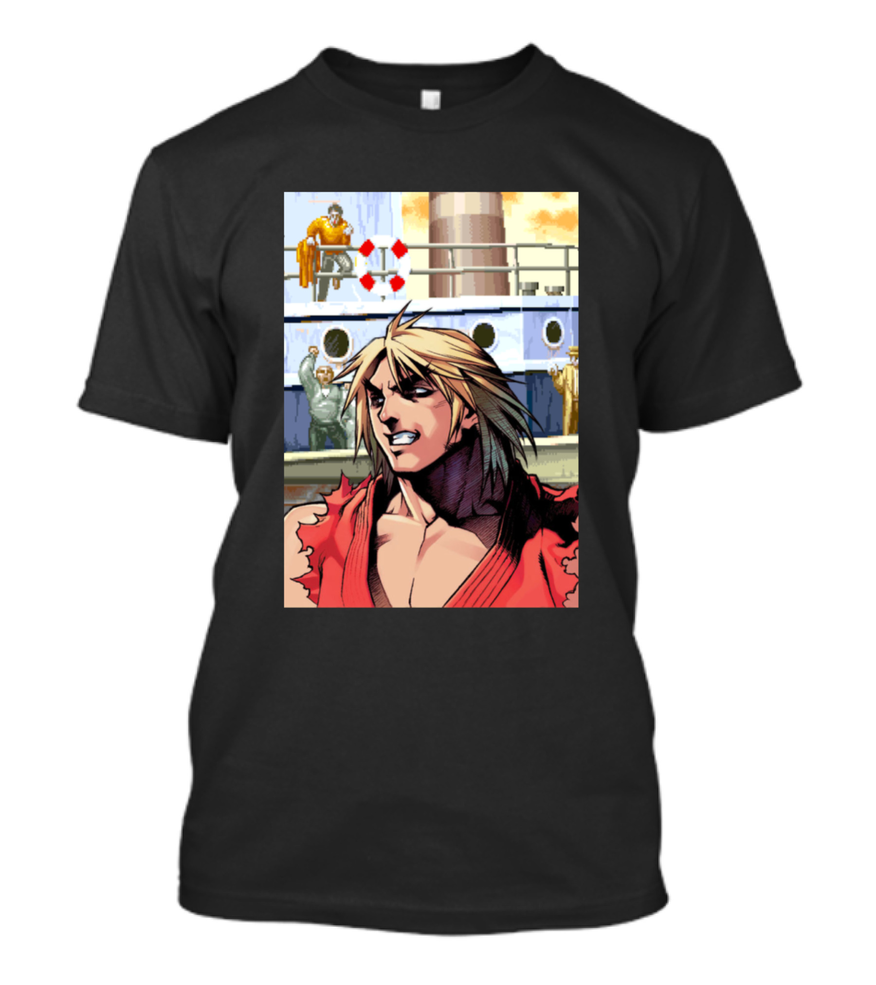 Street Fighter Ken Masters Character T-Shirt