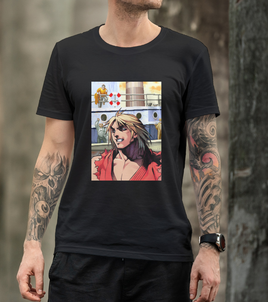 Street Fighter Ken Masters Character T-Shirt