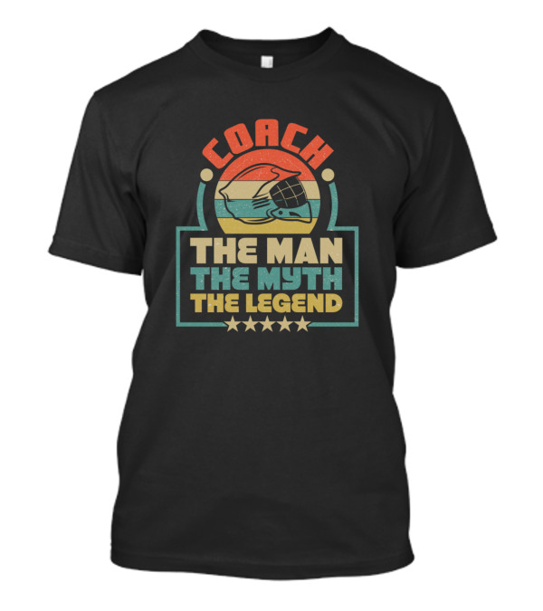 Coach Lacrosse The Man The Myth The Legend Retro T-Shirt