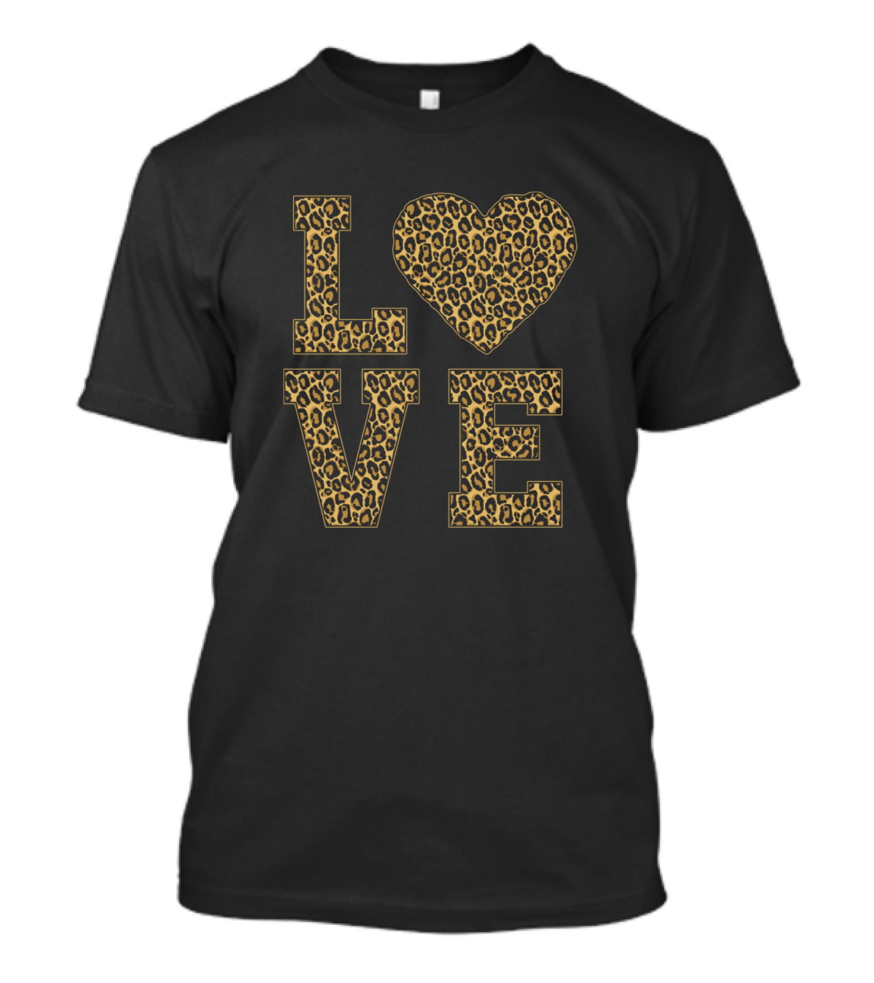 Love Leo Leopard Heart T-Shirt
