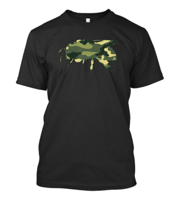 Military Camouflage Bee Insect Wasp Ant Vet Print T-Shirt