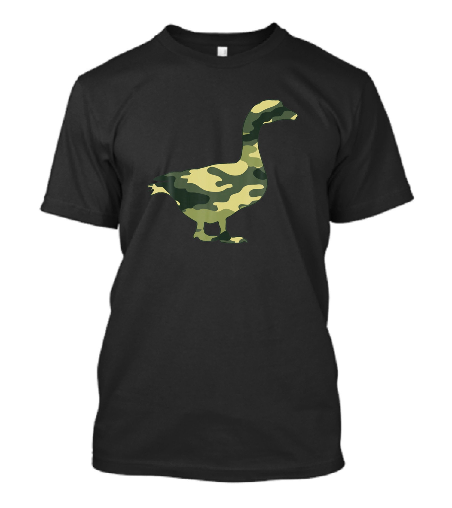 Military Goose Camo US Waterfowl Veteran Print Men T-Shirt