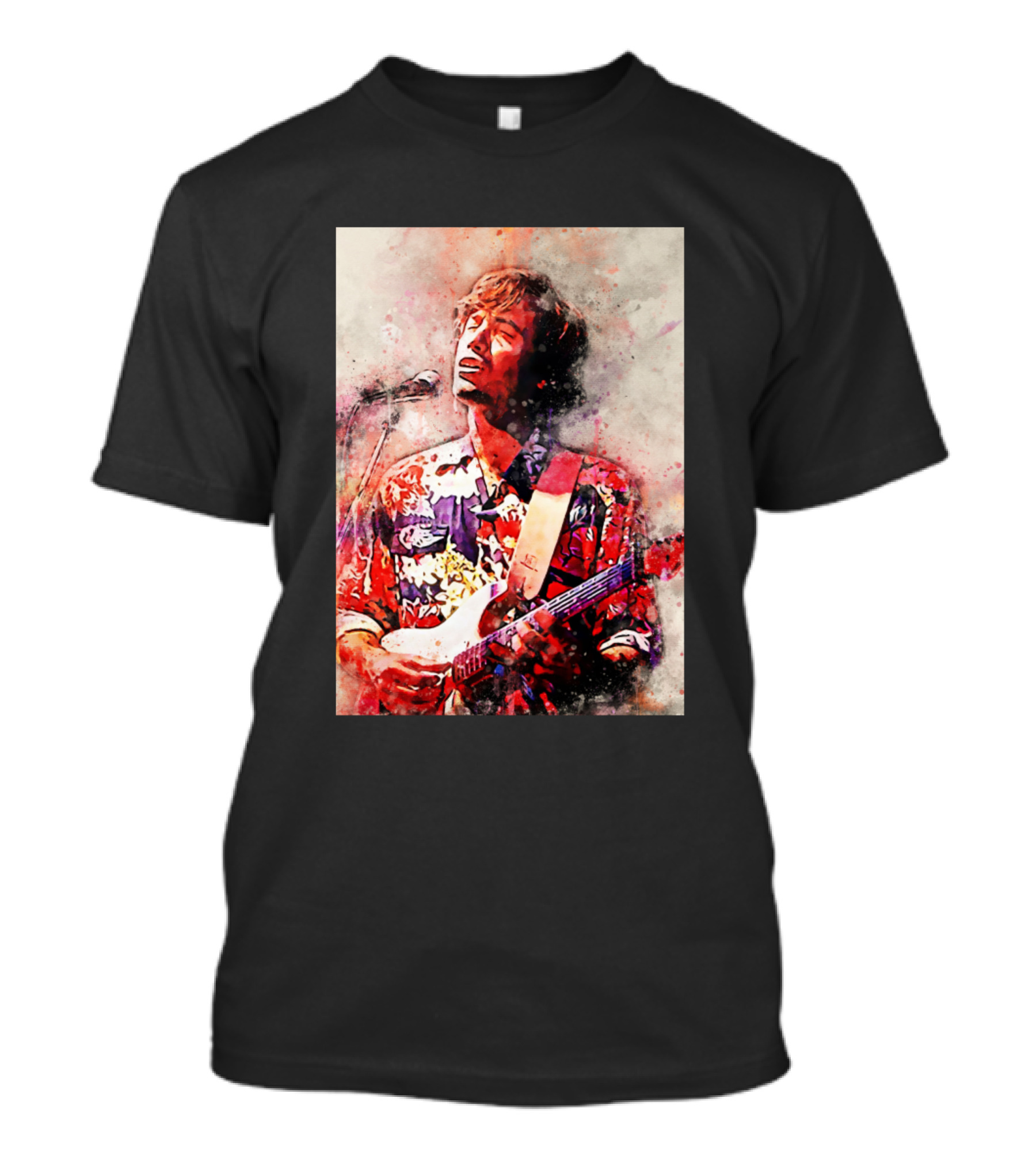Ry Cooder Colorful Guitar Performance T-Shirt