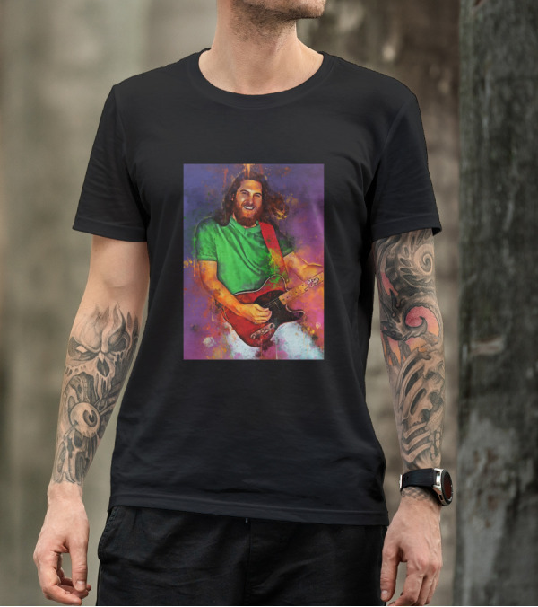 Steve Cropper Vibrant Performance With Electric Guitar T-Shirt