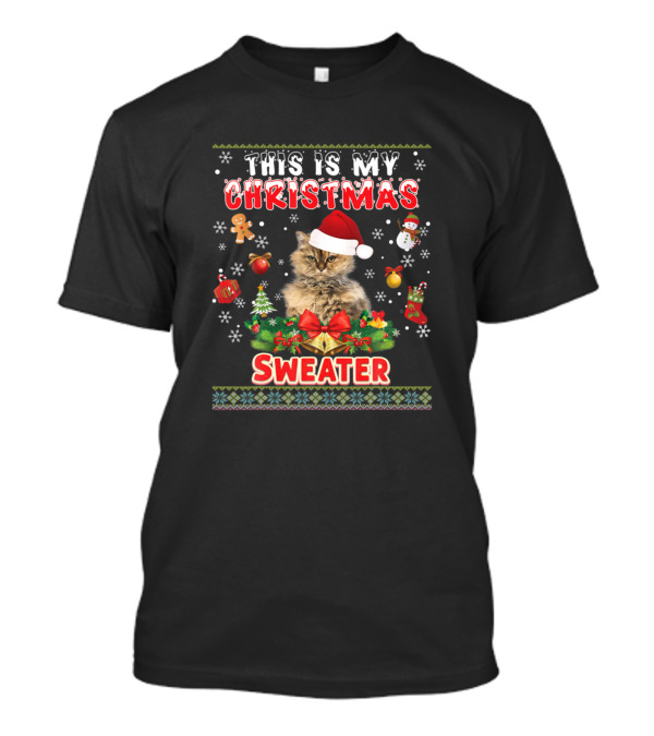 This Is My Christmas Selkirk Rex Cat T-Shirt