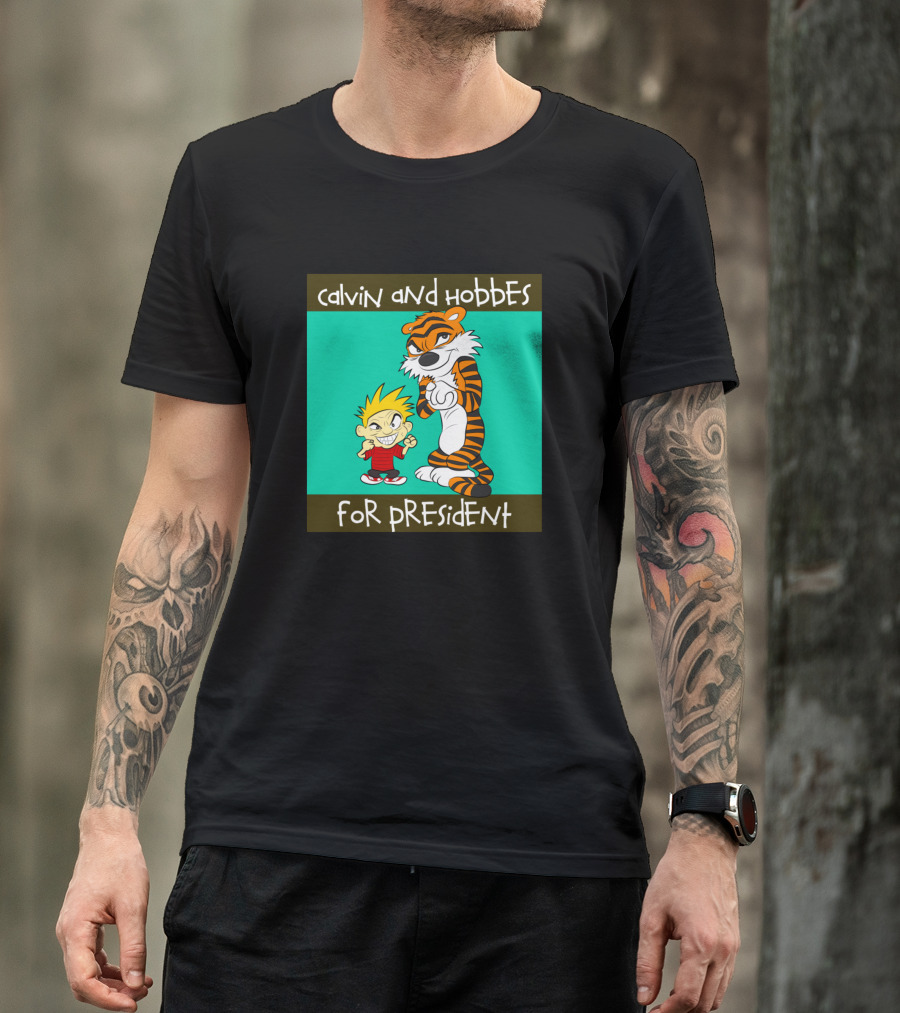 Calvin And Hobbes For President T-Shirt