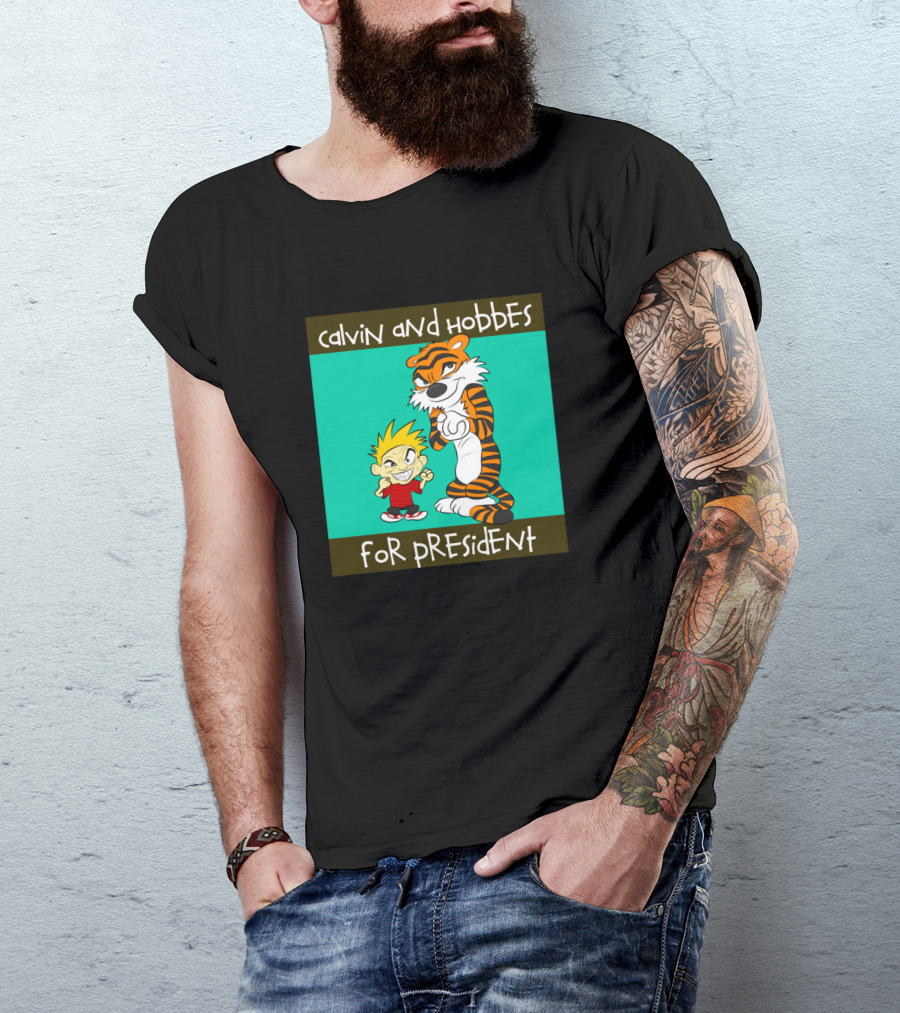 Calvin And Hobbes For President T-Shirt