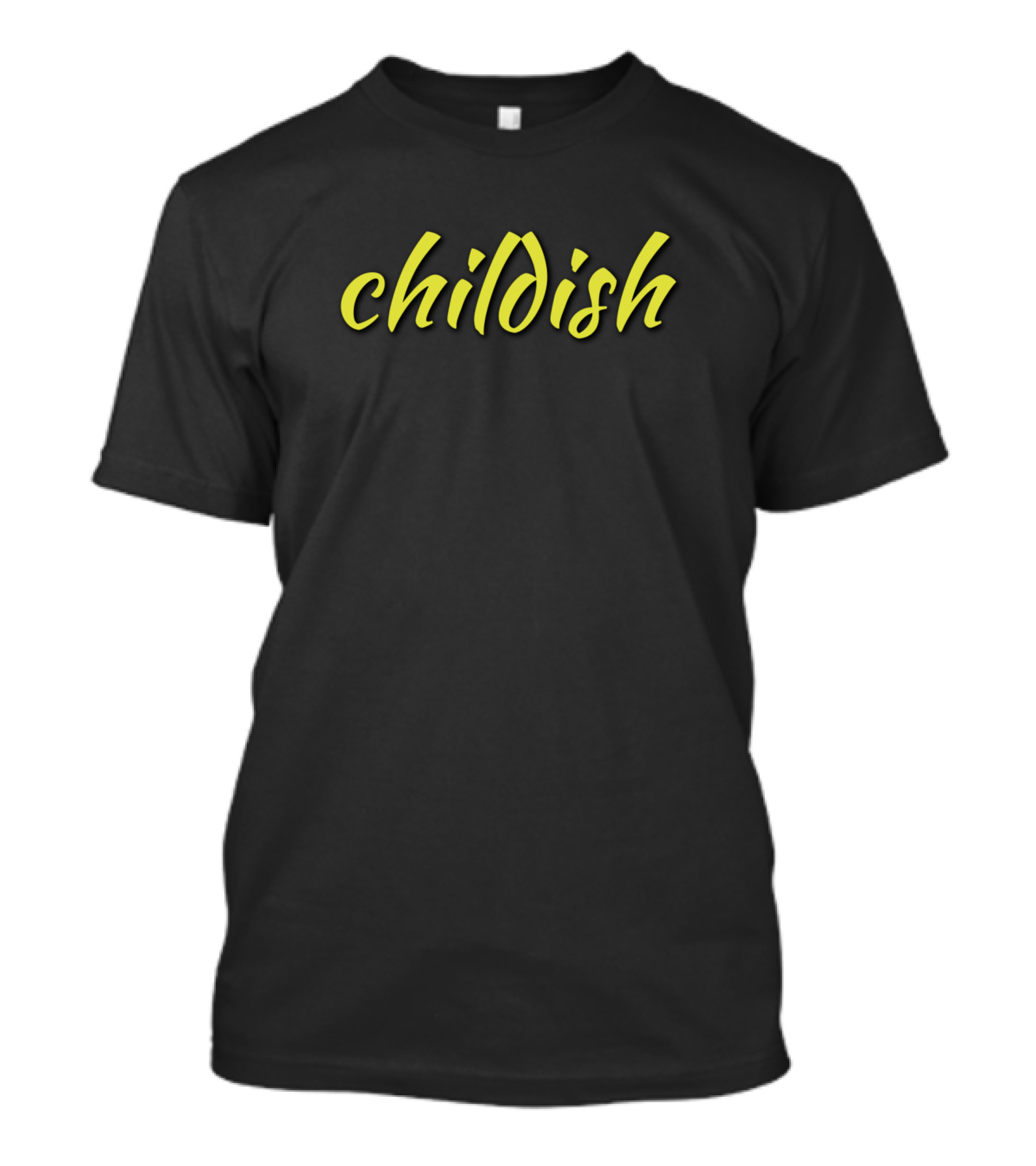 Childish Tgf Bro Neon Lettering Text T-Shirt