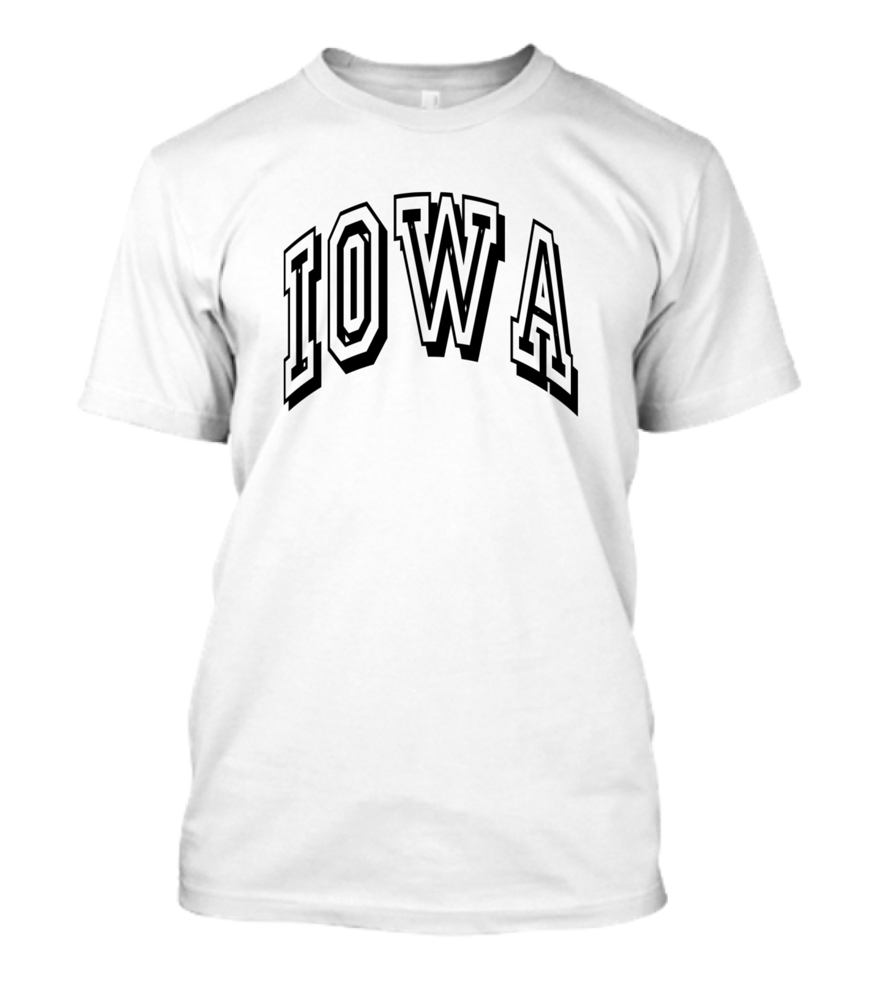IOWA Arch Block Letters T-Shirt