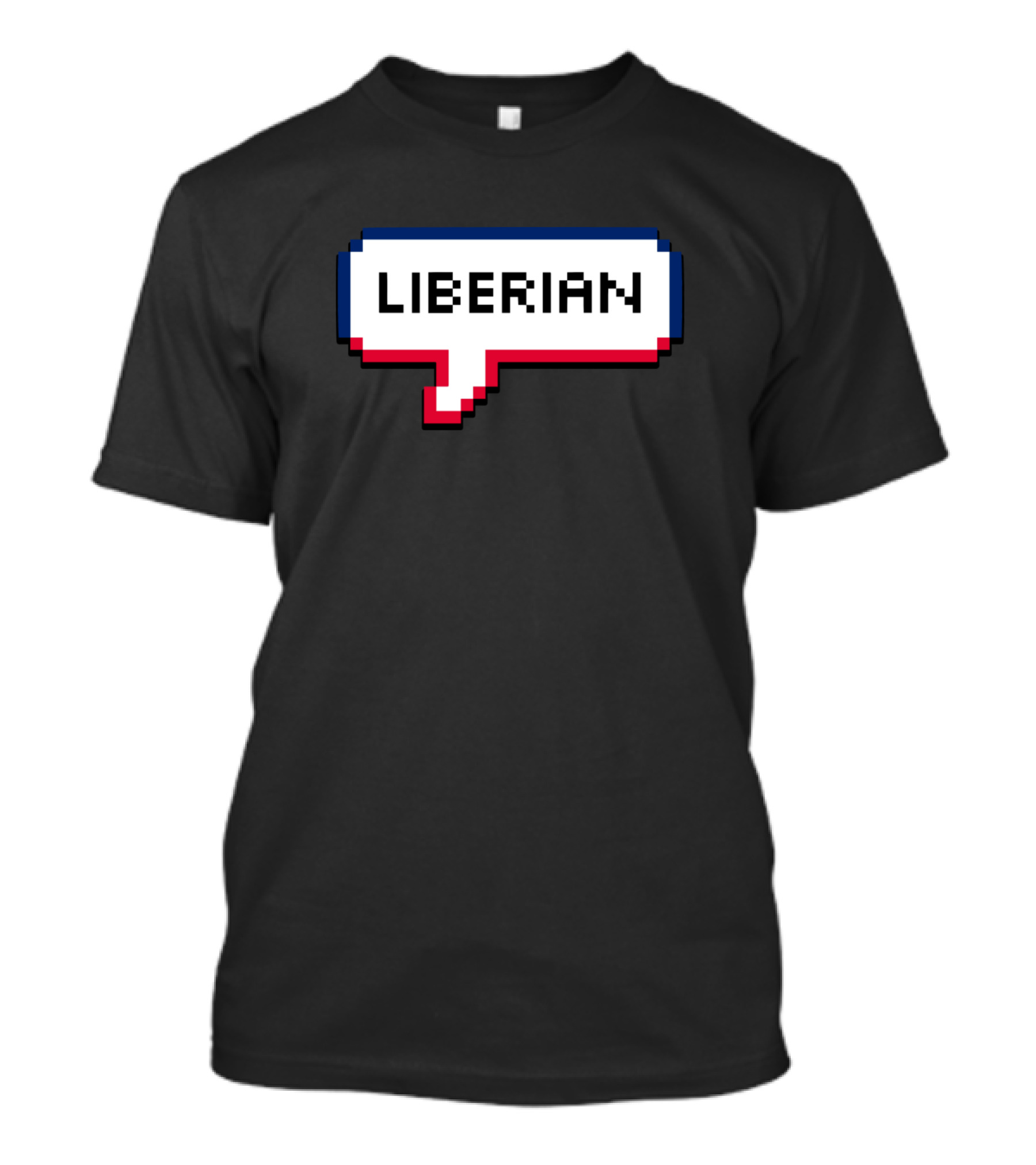 Liberian Pixel Speech Bubble T-Shirt