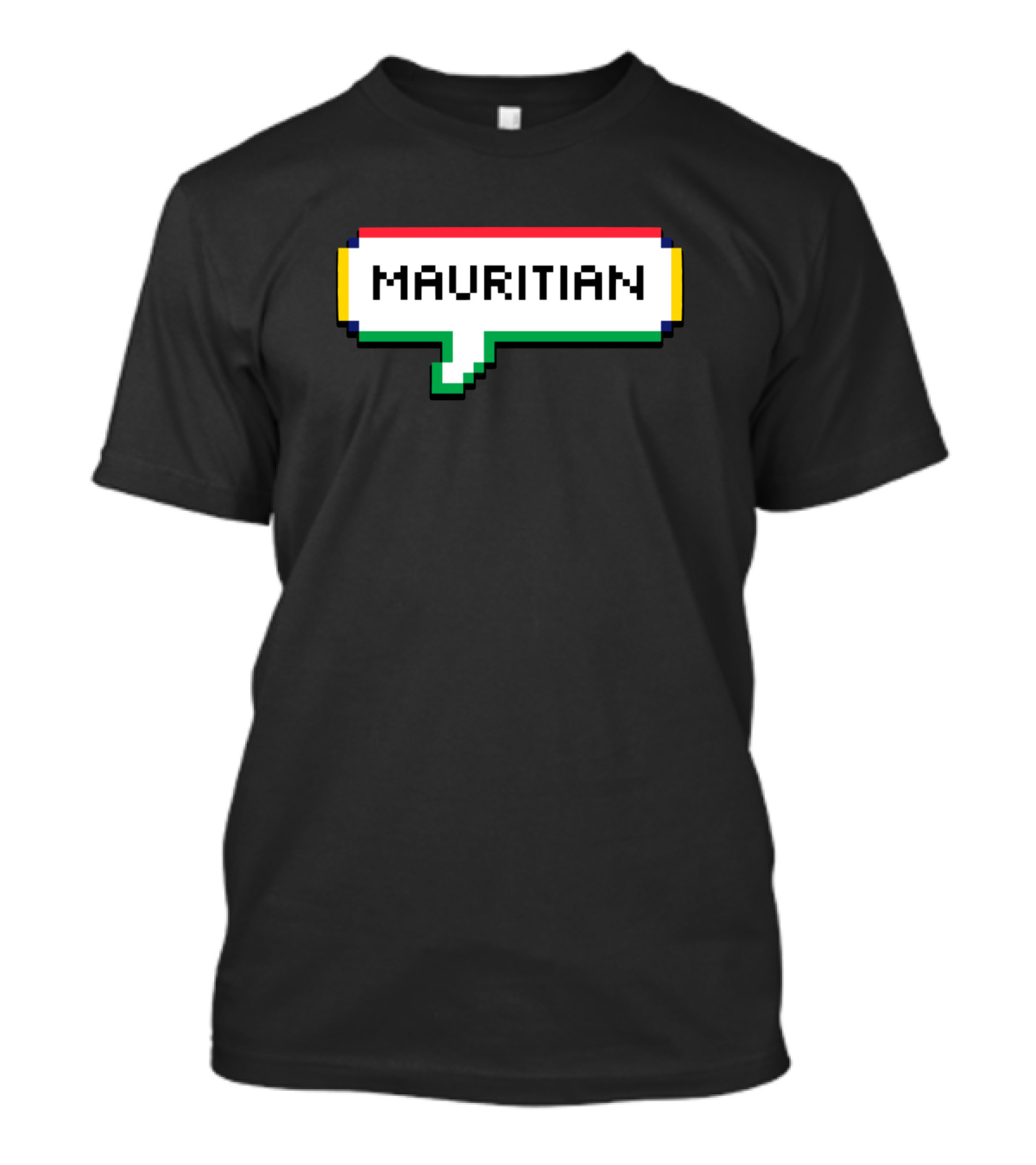 Mauritian Mauritius Pixel Speech Bubble T-Shirt