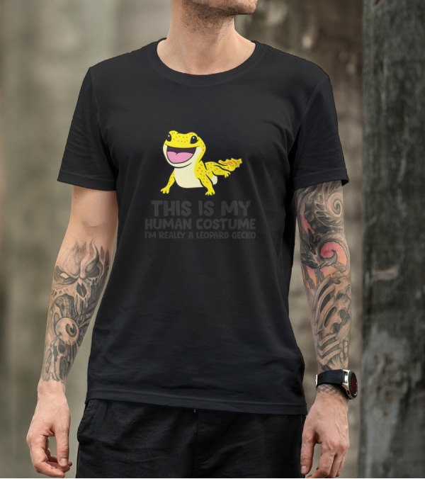 This Is My Human Costume I'm Really A Leopard Gecko T-Shirt