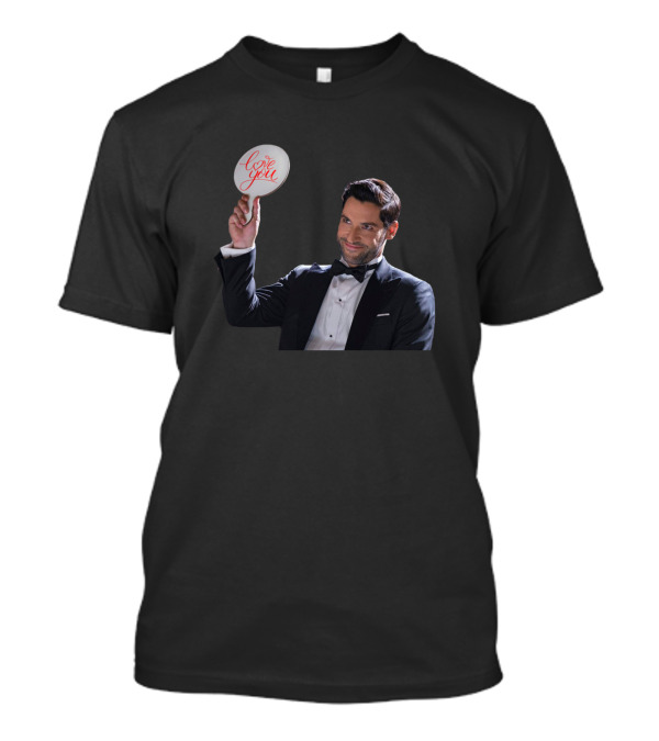 Lucifer Morningstar Love You Mirror Text T-Shirt