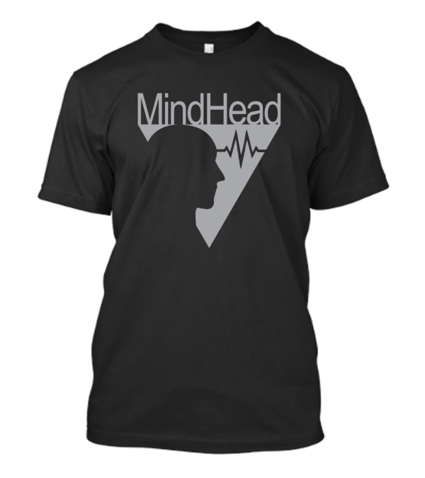 Mindhead Triangle Silhouette With Brainwave Line T-Shirt
