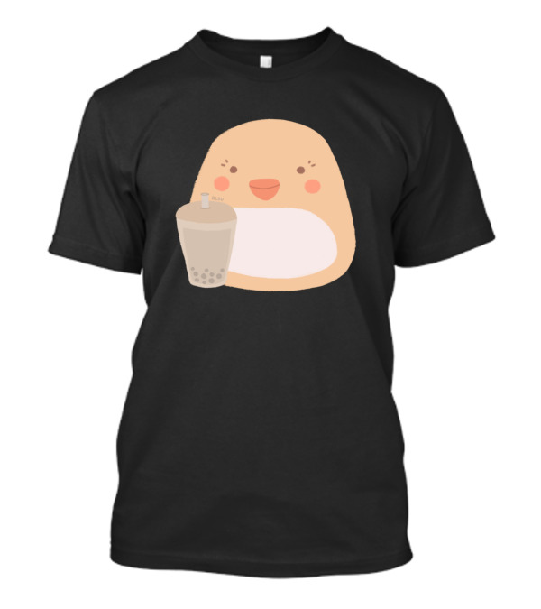 Mochi Duck With Boba Milk Tea Cup T-Shirt