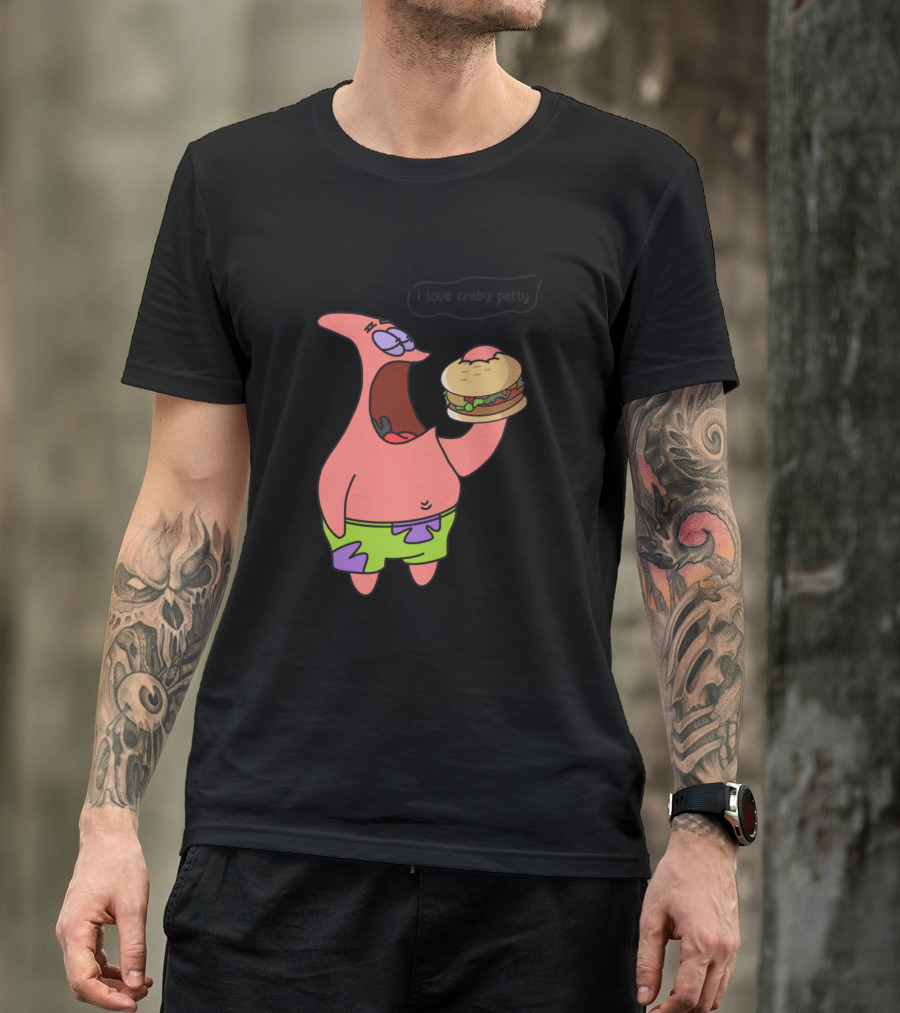 Patrick I Love Craby Patty T-Shirt