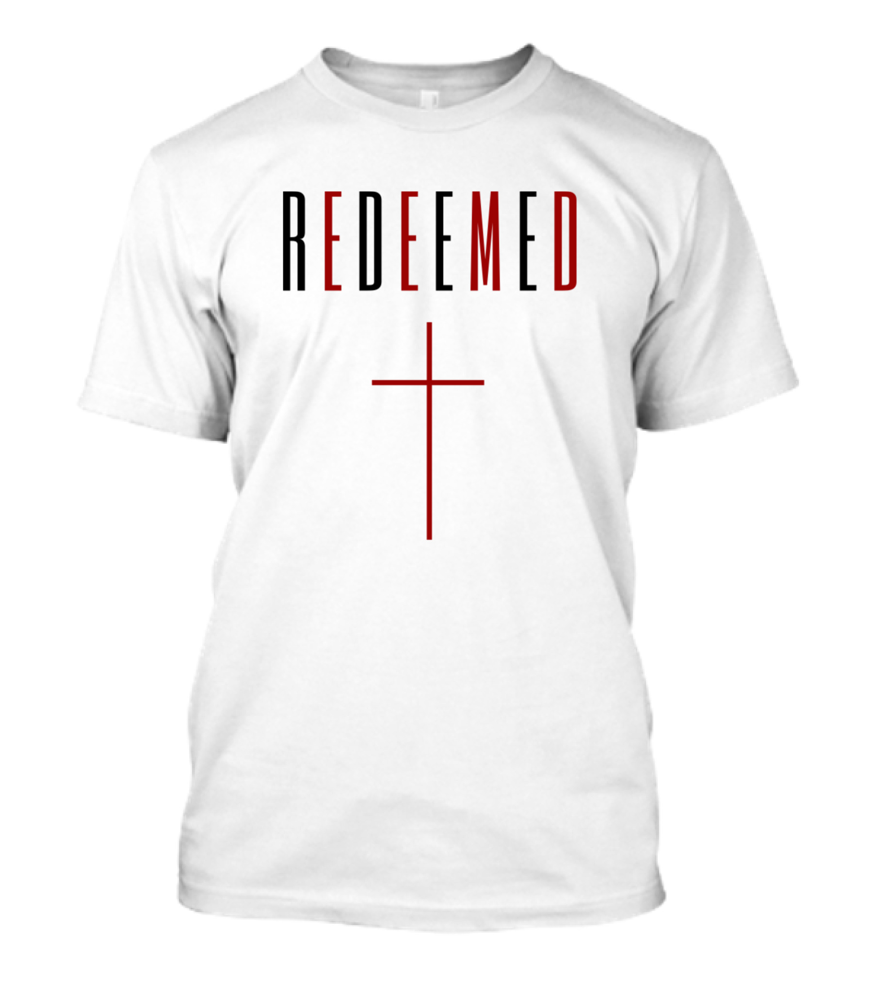 Redeemed Christian Cross Minimalist T-Shirt