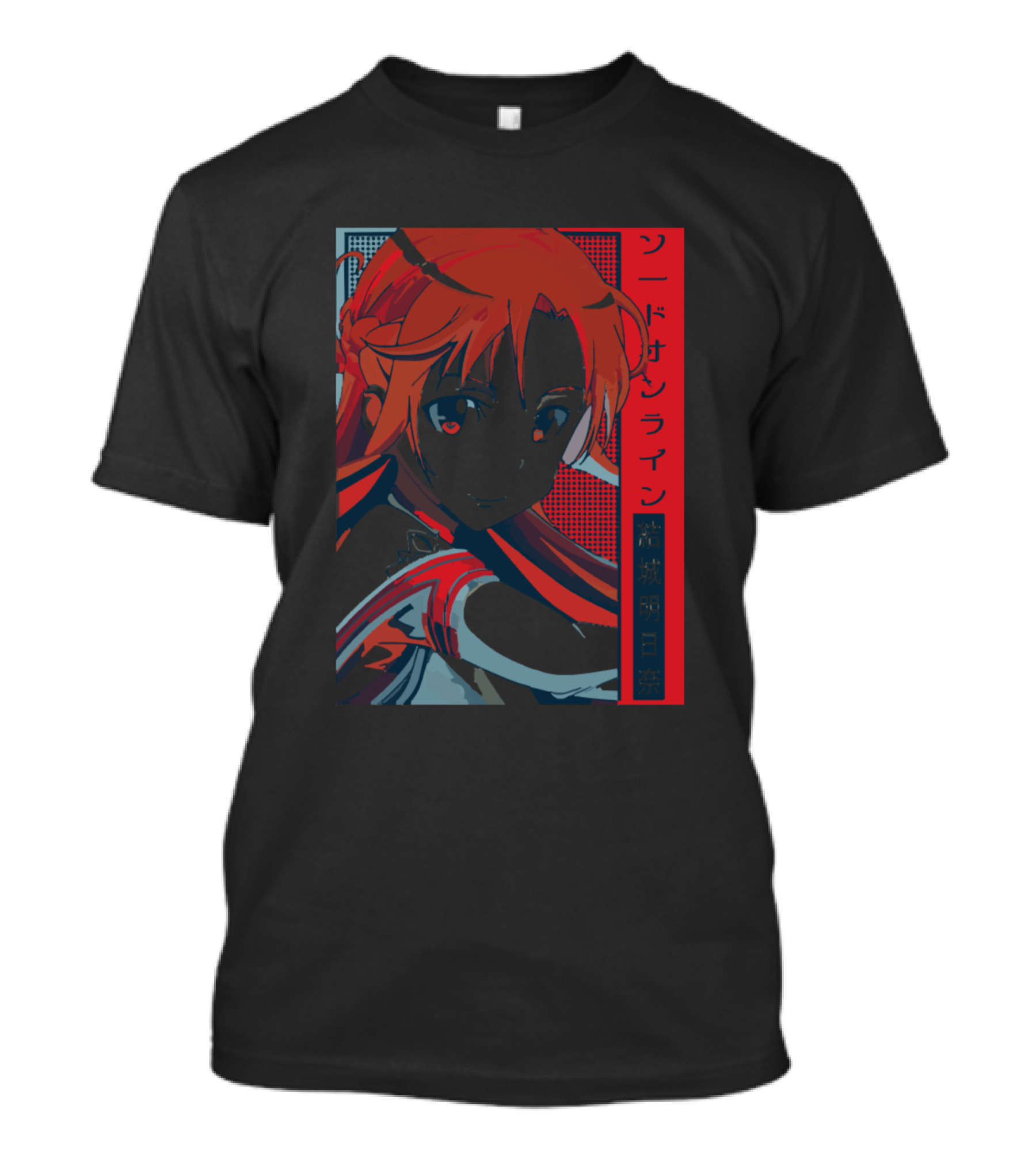 Sao Asuna Portrait Red Blue Contrast T-Shirt