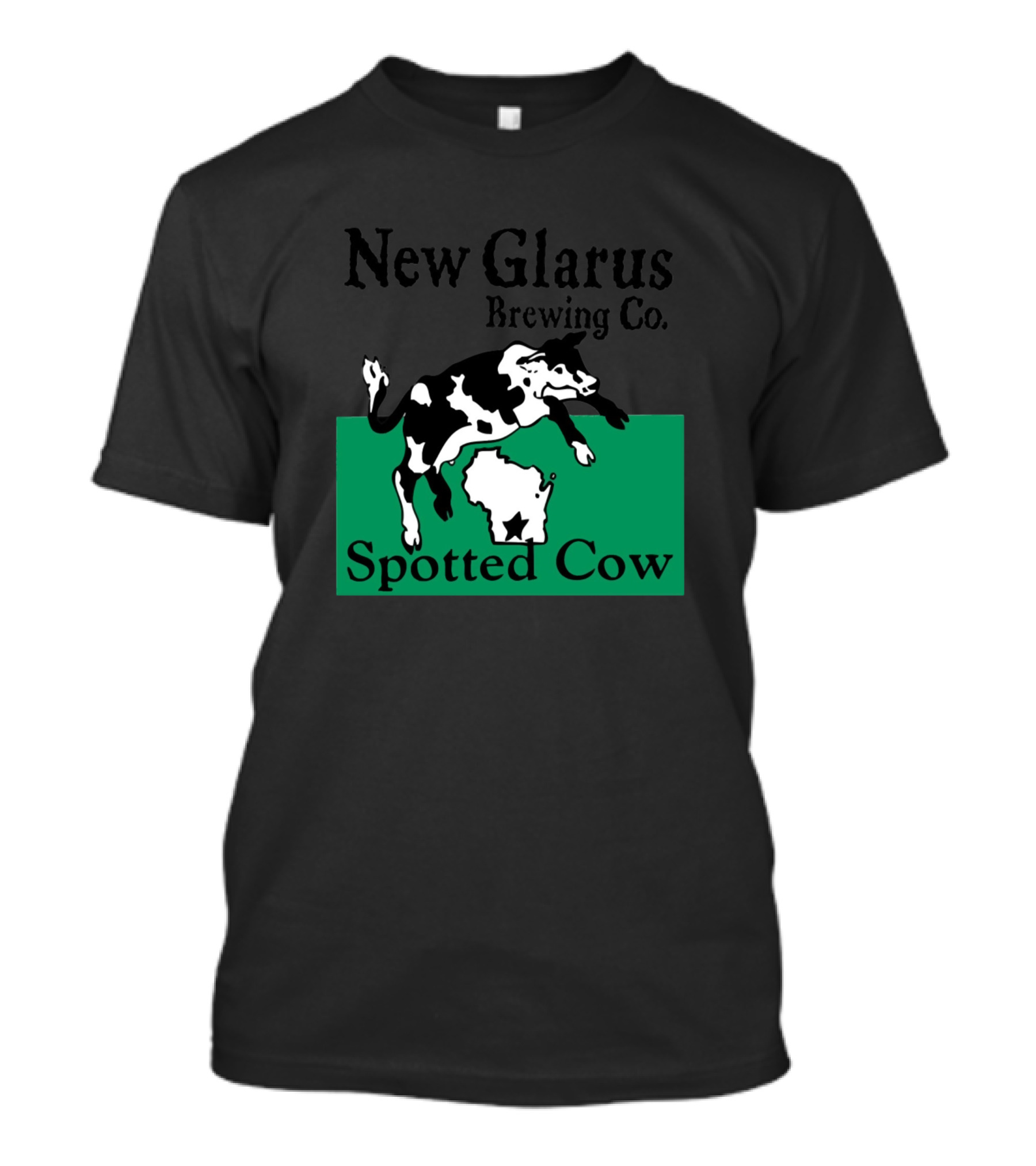 New Glarus Brewing Co Spotted Cow Cows Wisconsin 141 Farming T-Shirt