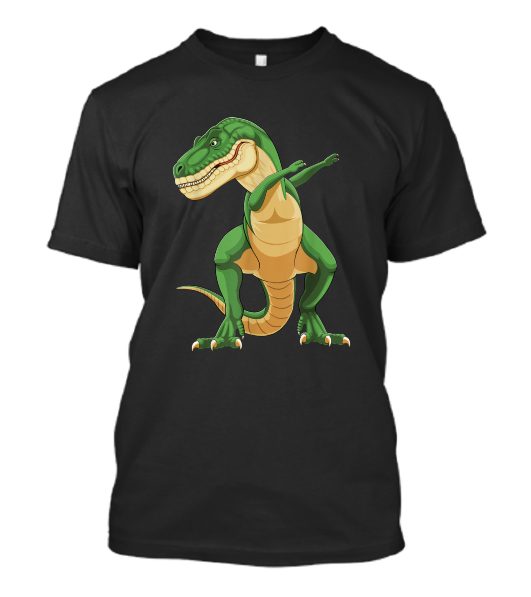 Dabbing T-Rex Dinosaur Green T-Shirt
