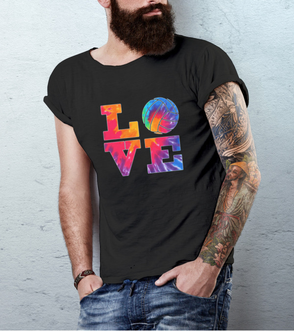Love Volleyball Tie-Dye For Girls Great Item T-Shirt