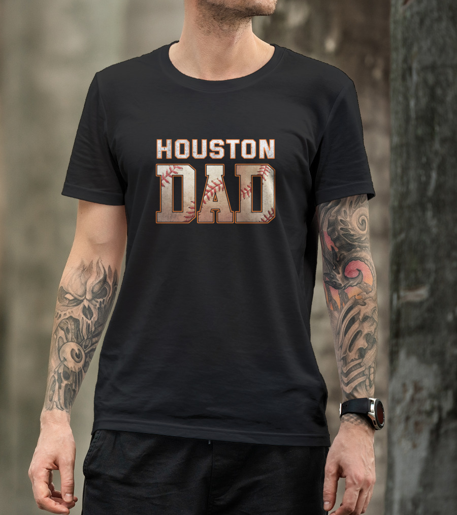 Houston Astros Dad Baseball Club T-Shirt