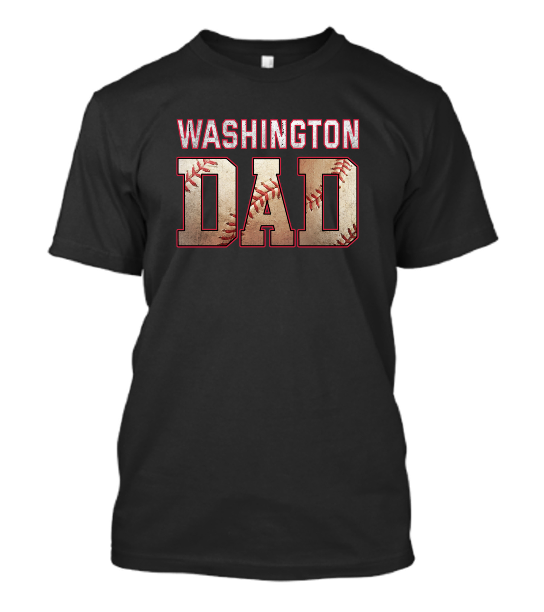 Washington Nationals Dad Baseball Themed T-Shirt