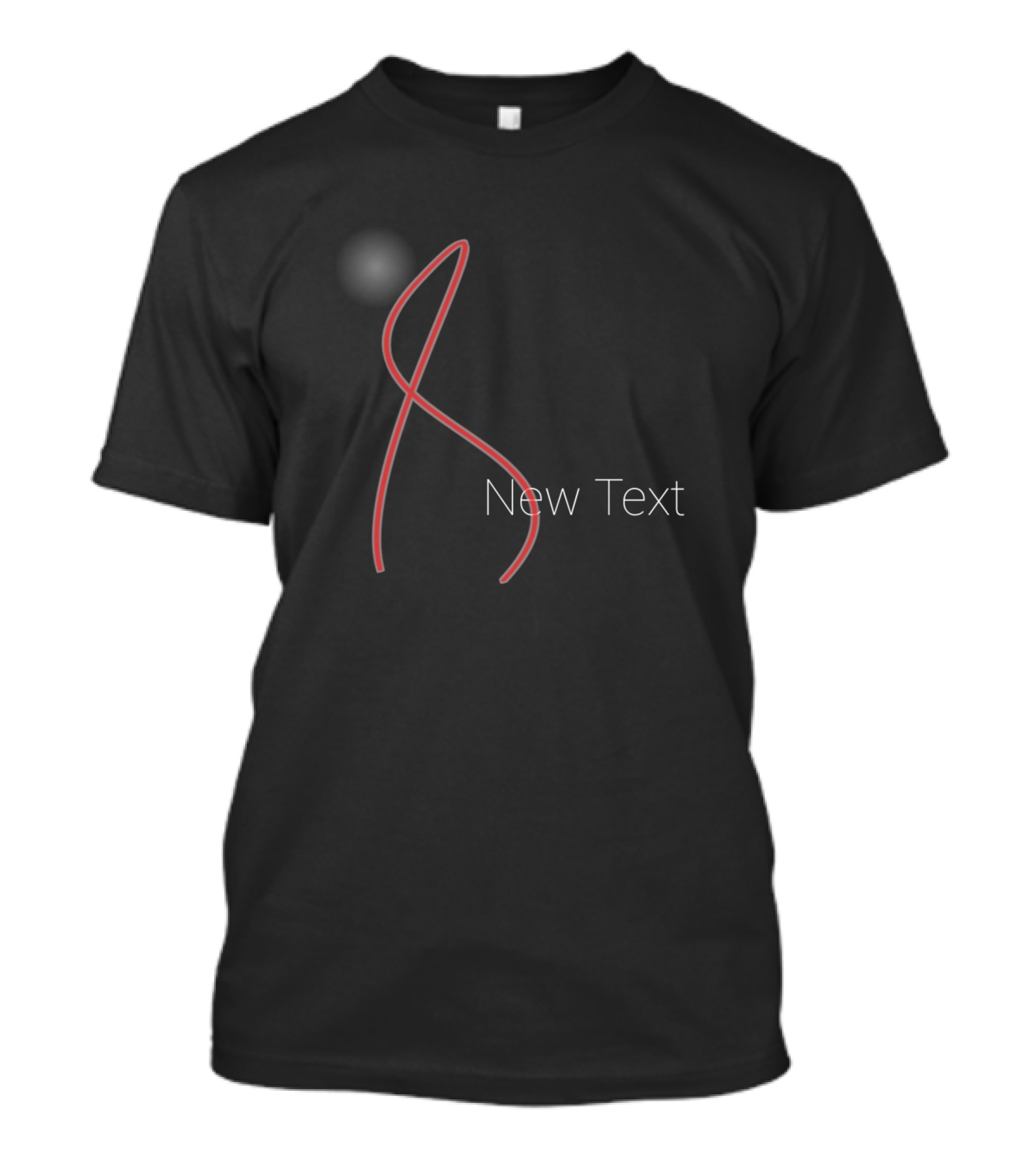 Concer New Text Abstract Loop T-Shirt