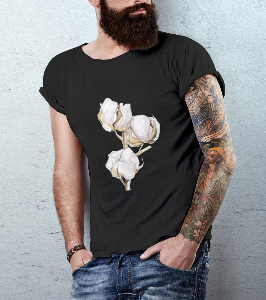 Cotton Flowers Botanical T-Shirt