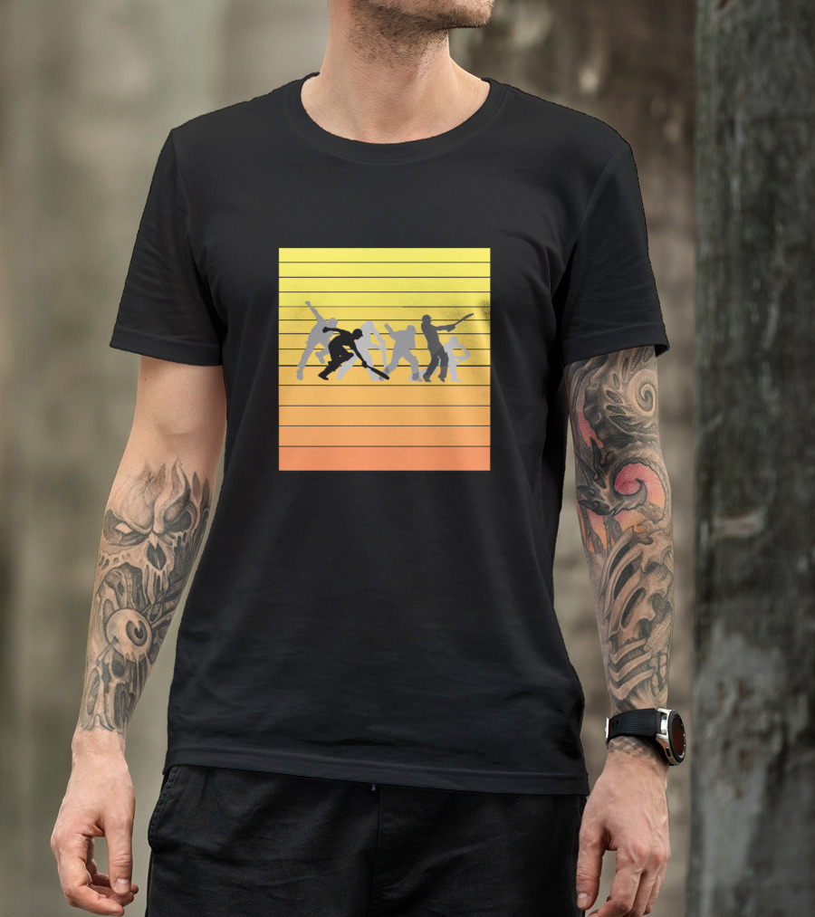 Cricket Is My Life Sunset Players T-Shirt