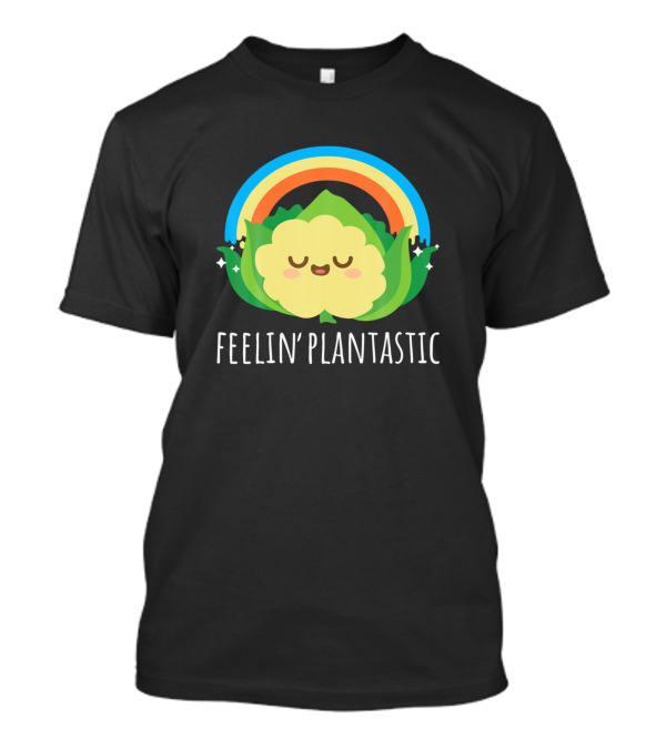 Feelin Plantastic Cute Vegan Vegetarian Vegetables Rainbow T-Shirt