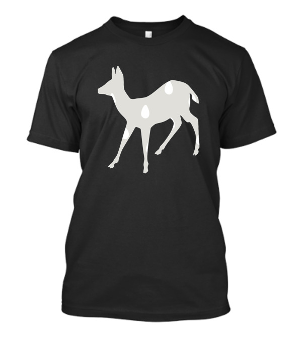 Deer 2 198 Silhouette Design With White Spots T-Shirt
