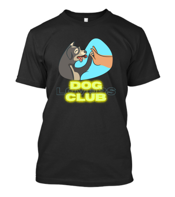 Dog Lovers Club High-Five Paws And Hands Connection T-Shirt