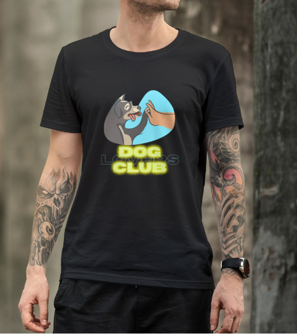 Dog Lovers Club High-Five Paws And Hands Connection T-Shirt